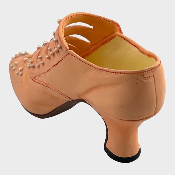 Vintage Just the Right Shoe Promenade Peach Pearls Raine-Willitts Designs - Picture 9 of 11